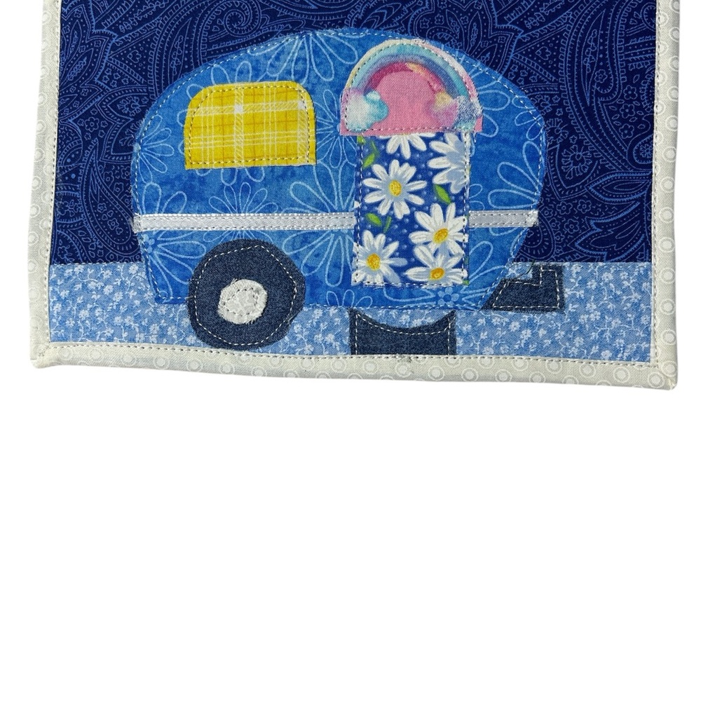 Handmade Camping mug rug coaster